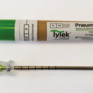 medhybride aiguille d'exsufflation pneumodart 14g — bout mousse