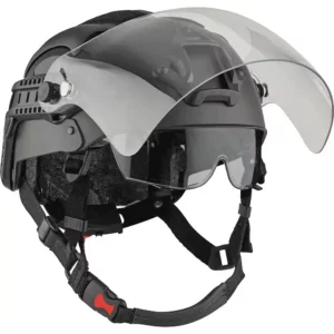 casque leger antichoc manta mh4nv multirole avec visiere integree noir m