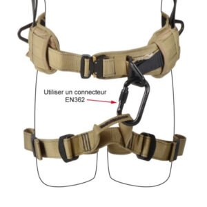 attila gt pontet textile noir (ceinture + bretelles d'allegement + sangke