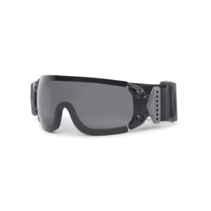 masque jumpmaster noir écran gris fumé balistique