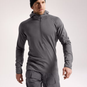 delta ar half zip hoody wolf m