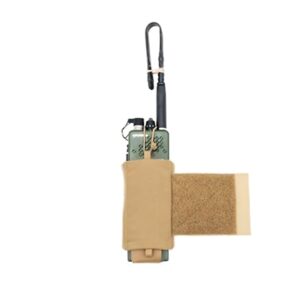 pochette radio prc matelassée coyote