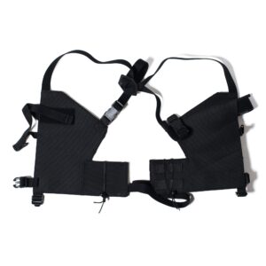chest rig low profile neoprene modele m674 gaucher noir