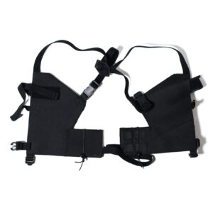 chest rig low profile neoprene modele m674 gaucher noir
