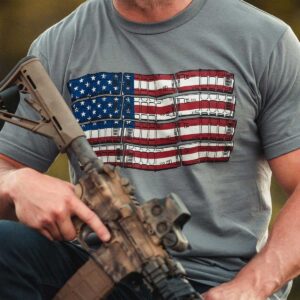 t shirt magpul us flag gris taille s