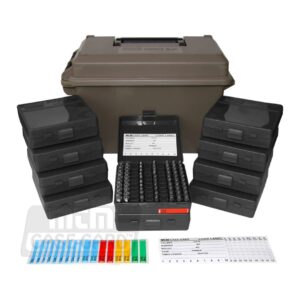 boite stockage acc9 1000 rd 9mm dark earth mtm case gard