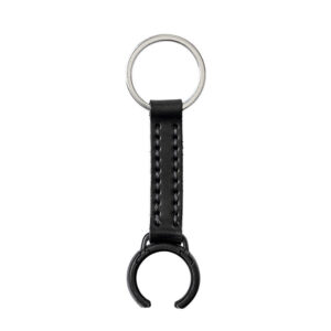 concealable baton keyring clip black