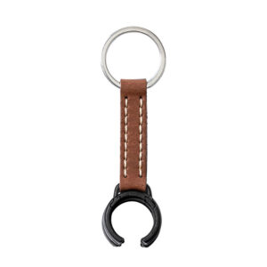concealable baton keyring clip brown