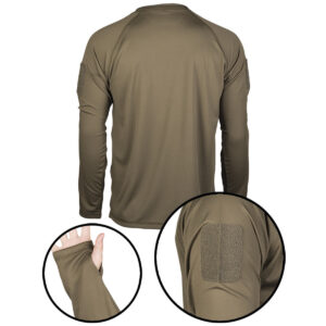 haut tactical quick dry (ml h) vert olive m