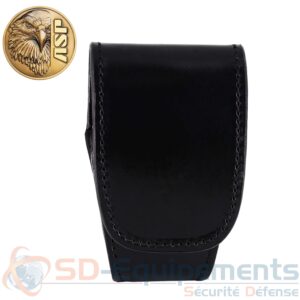 etui de menottes duty cuir avec passant clip/molle