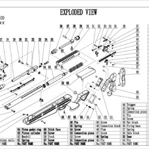 pièces détachées pour carabine à air quantico plam n°48