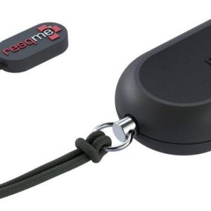 resqme alarme de secours defendme gris charcoal 120db