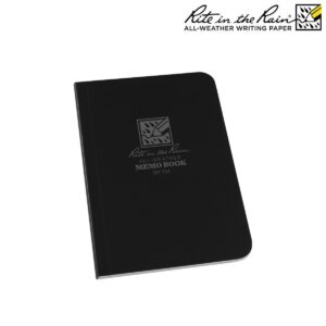 carnet reliure 8.9 x 12.7cm noir rite in the rain