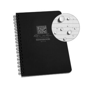 carnet noir spiral notebook universal 11.7x17.7 cm rite in the rain