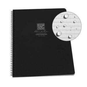 grand carnet à spirale 21,5x27,9 noir rite in the rain