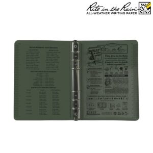 classeur vert 14x20 cm rite in the rain