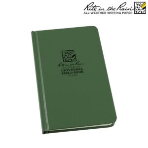 carnet reliure 12 x 19cm vert rite in the rain