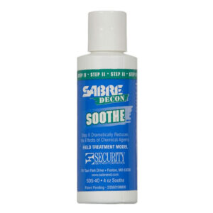 sabre sabre decon soothe — décontamination oc cs