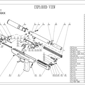 pièces détachées pour pistolet à air langley silencer spring n°12