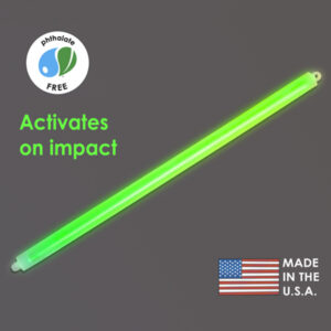 15" (40cm) baton no impact 8h white/blanc