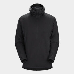 delta ar half zip hoody wolf l