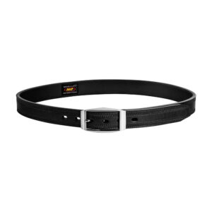 agent belt, leather (1.25") brown (nickel buckle) size 38