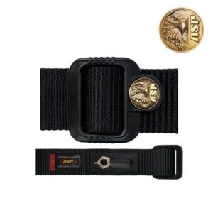belgian police logo belt gold 1.5" m