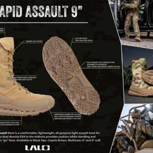 chaussure rapid assault 9'' noir taille 39,5