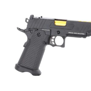 pistolet 6mm sa vgp19 vapor optic ready black and gold