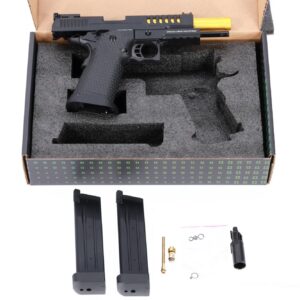 pistolet 6mm sa vgp25 vapor optic ready black and gold
