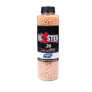 Billes 0.25G Alpha Blaster Tracantes Rouge En Bouteille De 3300