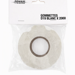 Gommettes blanches diam. 19 mm x 2000